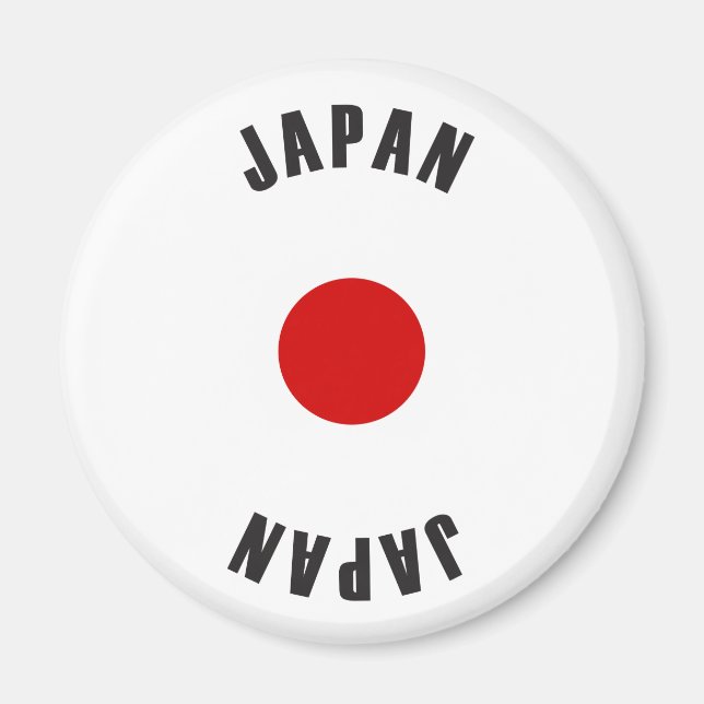 Imán Rueda de la bandera de Japón (Frente)