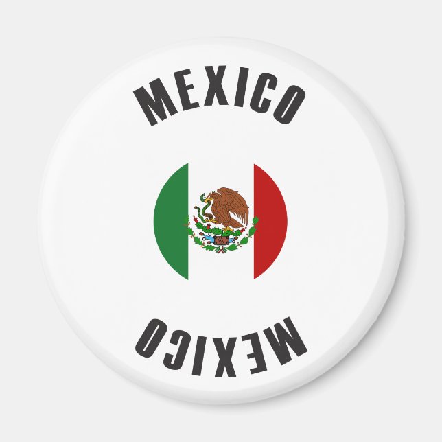 Imán Rueda de la bandera de México (Frente)