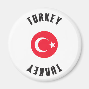 Imán Rueda de la bandera de Turquía