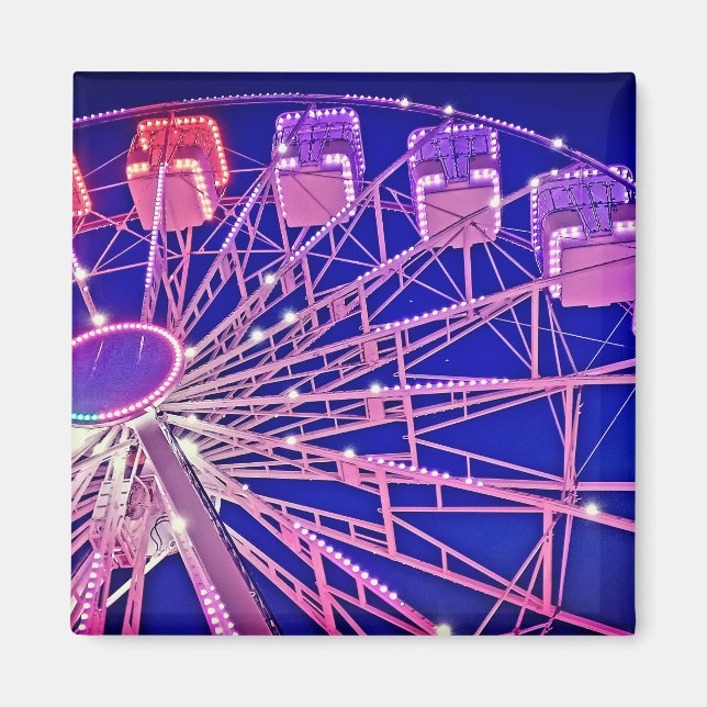 Imán Rueda de la fortuna roja y púrpura (Frente)