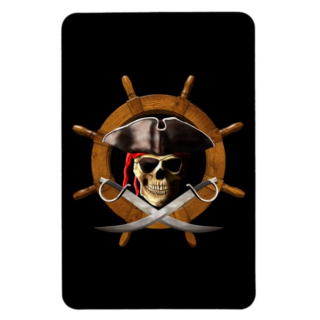 Imán Rueda Jolly Roger Pirate (Vertical)