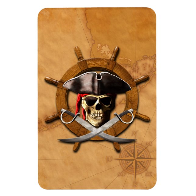 Imán Rueda Jolly Roger Pirate (Vertical)
