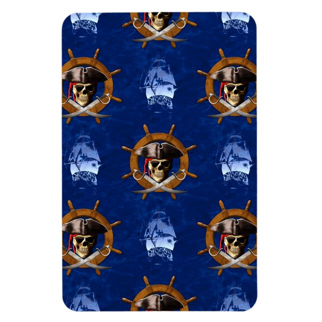 Imán Rueda Jolly Roger Pirate (Vertical)