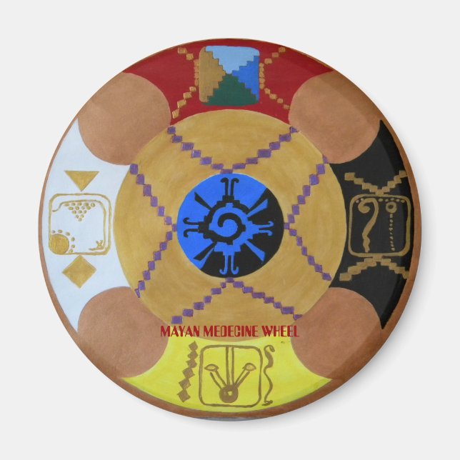 IMÁN RUEDA MEDECINA, RUEDA MAYAN MEDECINE (Frente)