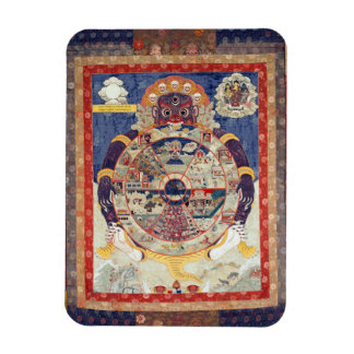 Imán Rueda tibetana del ciclo vital de Samsara