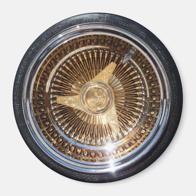 Imán Ruedas De Ruedas De Lowrider Rims Spokes Magnet (Frente)