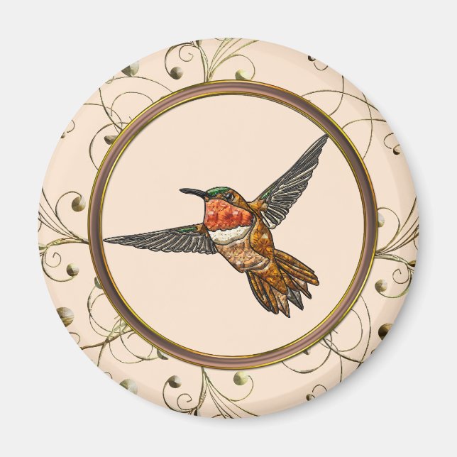 Imán Rufous Hummingbird (Frente)