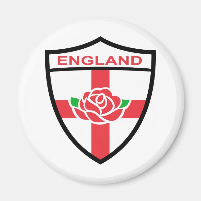 Imán Rugby England Bandera de los Rosas ingleses (Frente)