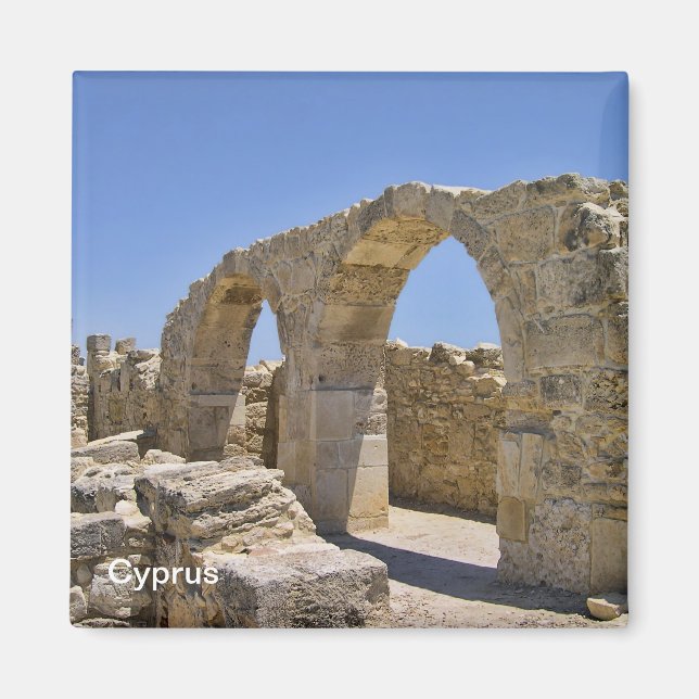 Imán Ruinas de la Antigua Chipre (Frente)