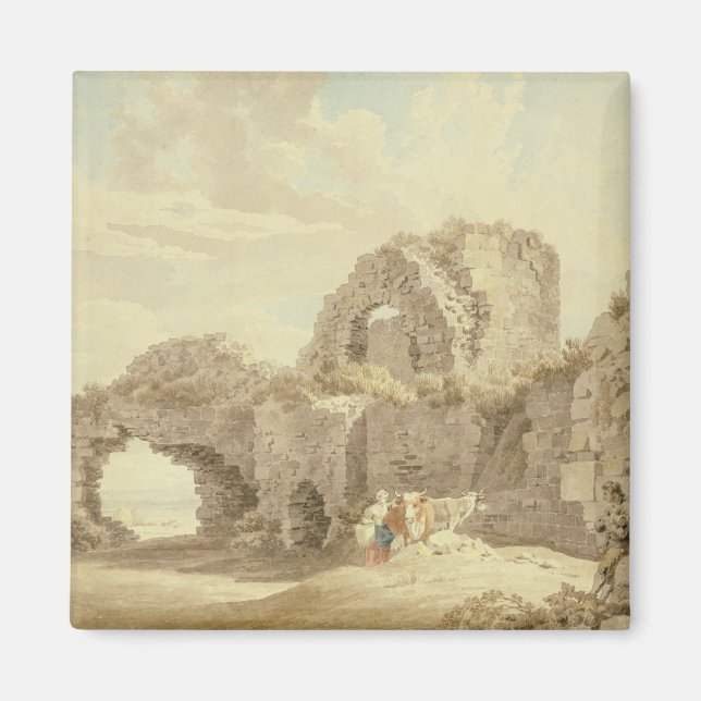 Imán Ruinas del Castillo de Pevensey (sobre papel) (Frente)