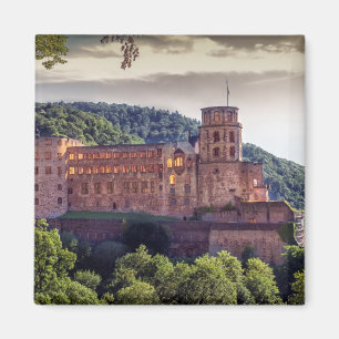 Imán Ruinas famosas del castillo, Heidelberg, Alemania