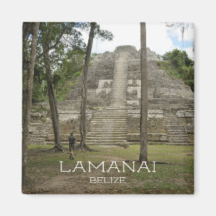 Imán Ruinas mayas en Lamanai, Belice