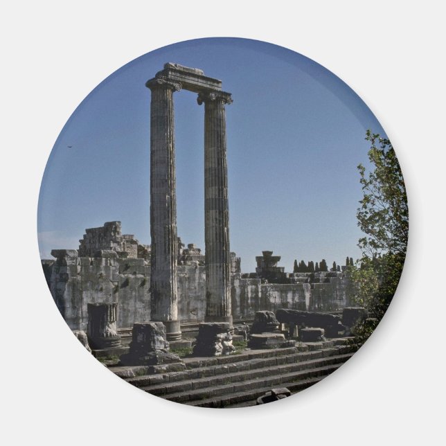 Imán Ruinas rotas de estilo griego (Frente)