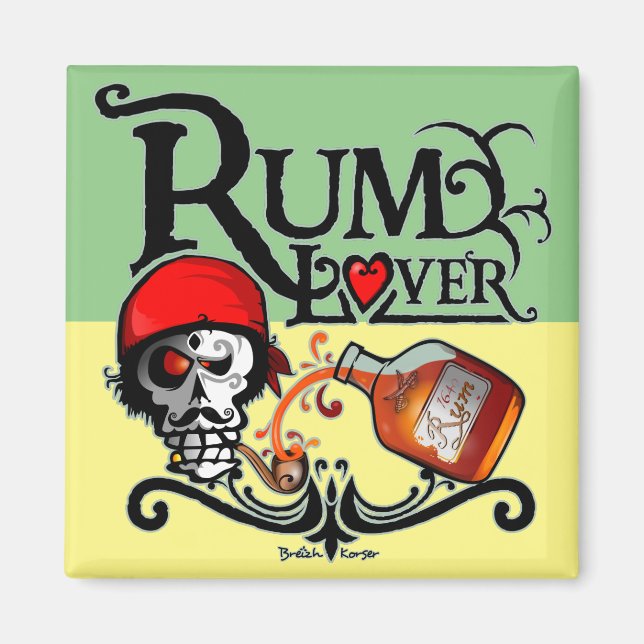 Imán Rum lover Magnet (Frente)