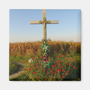 Imán Rumania, crucifijo, capilla del borde del camino