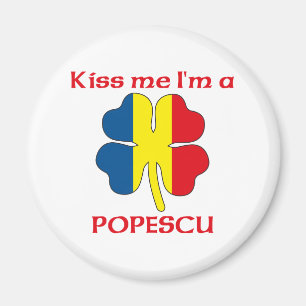 Imán Rumanos personalizada me besan que soy Popescu