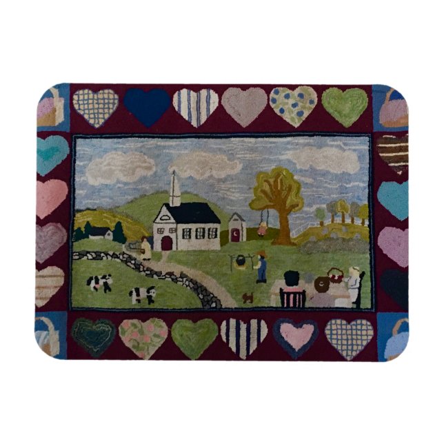 Imán Rumbo enganchado del país americano (Horizontal)