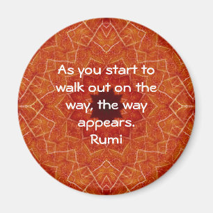 Imán Rumi Inspiradora cita diciendo sobre la fe