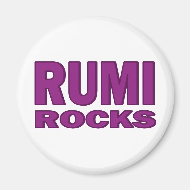 Imán Rumi Rocks (Frente)