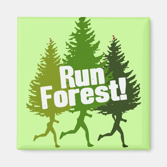 Imán Run Forest, Protect the Earth Day (Frente)