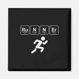 Imán Runner Periódico Table Funny Running Marathon Love