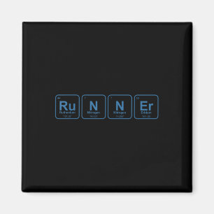 Imán Runner Periódico Table Funny Running Marathon Love