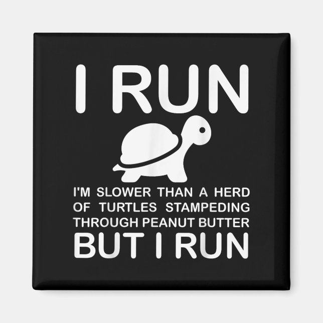 Imán Running Motivation Turtle  (Frente)