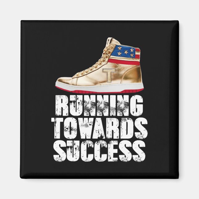 Imán Running Towards Success Trump Sneakers Republican  (Frente)