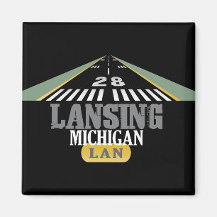 Imán Runway 28 - Lansing Michigan LAN