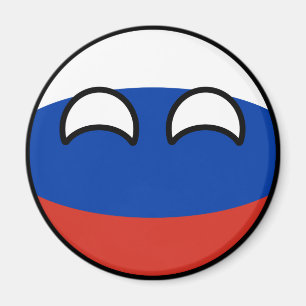 Imán Rusia Geeky que tiende divertida Countryball