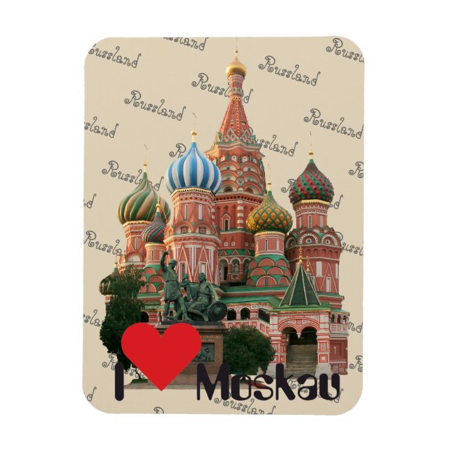 Imán Rusia - Moskau Magnet (Vertical)