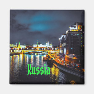 Imán Rusia o Federación Rusa Moscú de noche