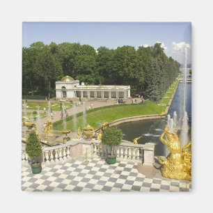 Imán Rusia. Petrodvorets. Palacio Peterhof. Pedro el