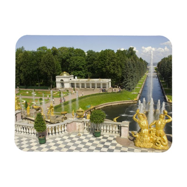 Imán Rusia. Petrodvorets. Palacio Peterhof. Peter el (Horizontal)