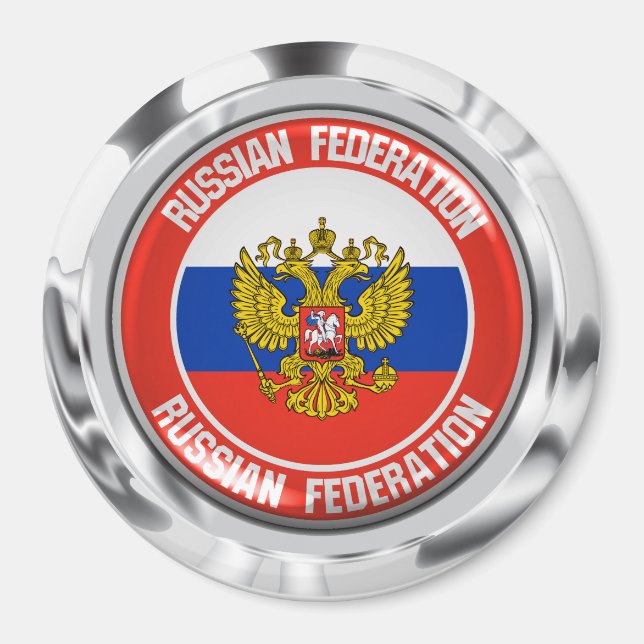Imán Rusia rodea al Emblema (Frente)