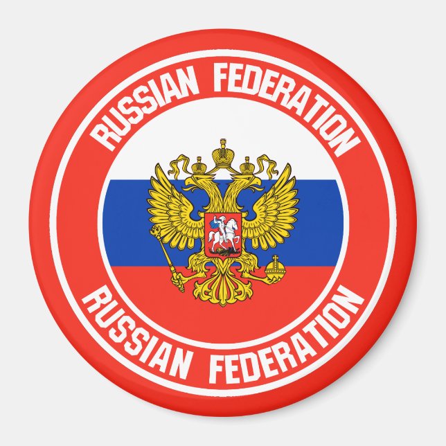 Imán Rusia rodea al Emblema (Frente)