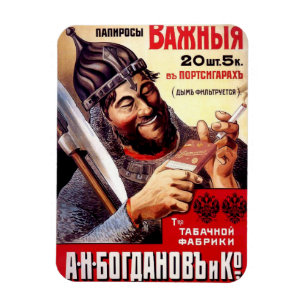 Imán ruso de los cigarrillos
