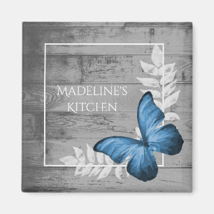 Imán ruso de mariposa azul