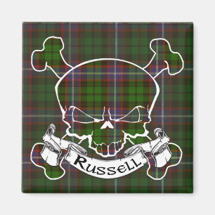 Imán Russell Tartan Skull