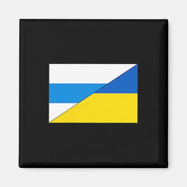 Imán Russian Anti-war Flag Ukraine Flag Net Voyne No To (Frente)