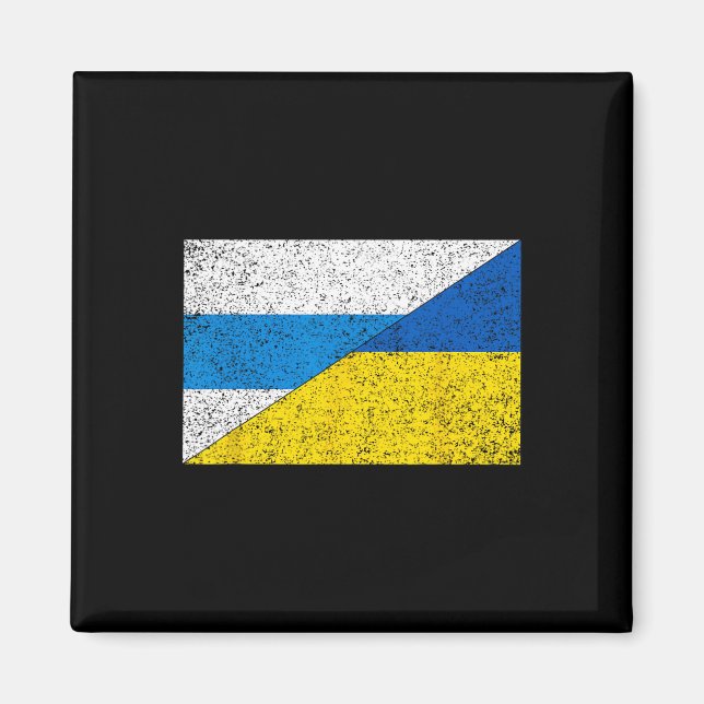 Imán Russian Anti-war Flag Ukraine Flag Net Voyne No To (Frente)