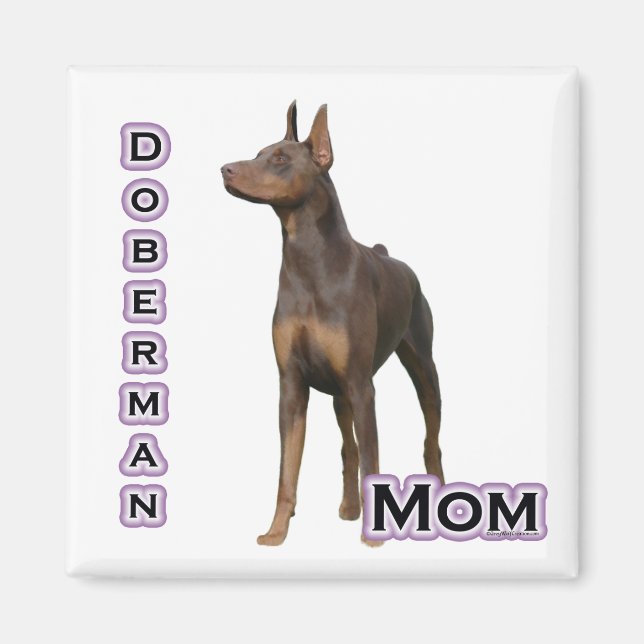 Imán Rust Doberman Mom 4 - Magnet (Frente)