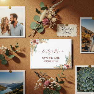 Imán Rustic Boho Magnet Save the Date