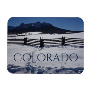 Imán Rústica cerca Snowy Colorado en la división de Dal