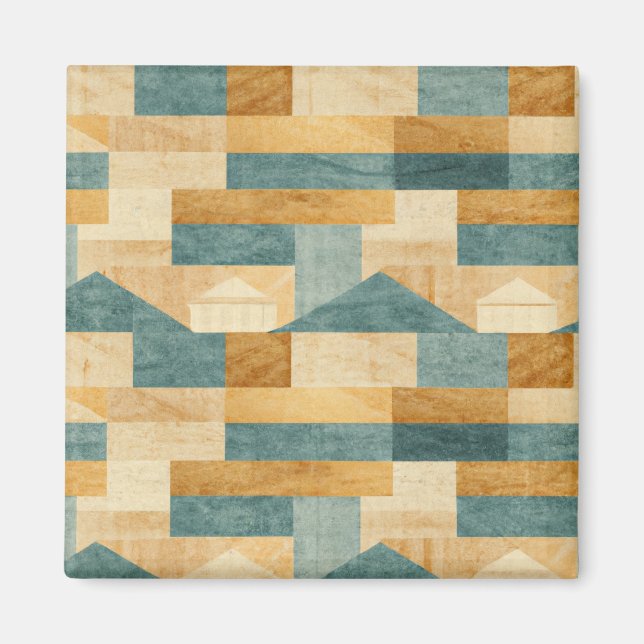 Imán Rústico/Cabina/Lodge/Mountain (Frente)