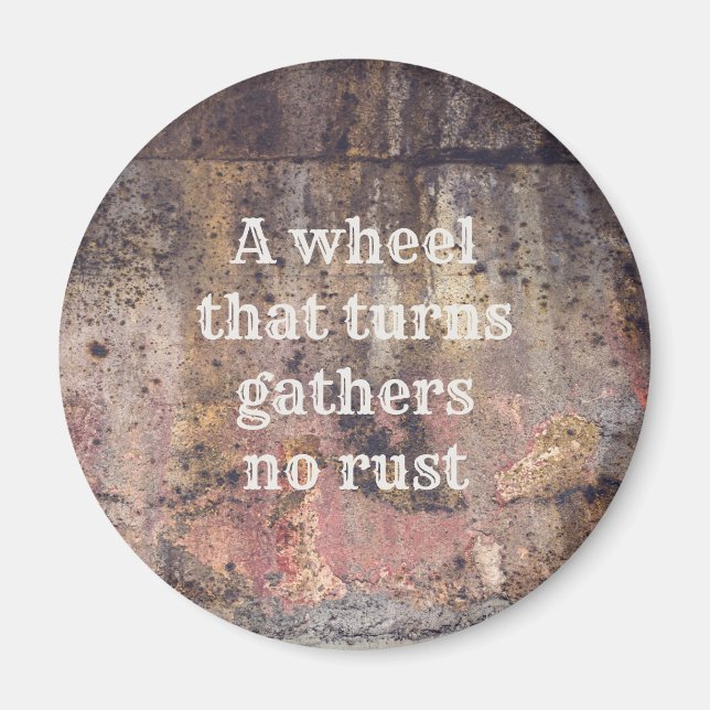 Imán Rusty metalizado (Frente)