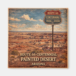 Imán Ruta 66 Centenario Ícono del Desierto Pintado
