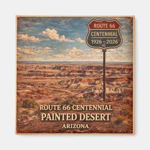 Imán Ruta 66 Centenario Ícono del Desierto Pintado