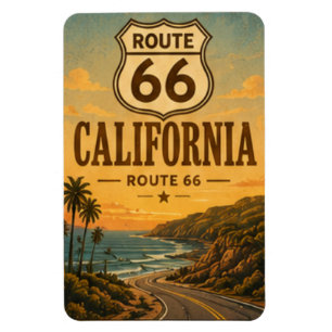 Imán Ruta 66 de California Arte de Carretera Océano Ata