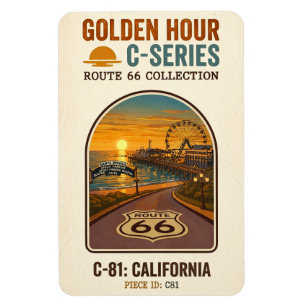 Imán Ruta 66 de la Hora Dorada C-Series   California